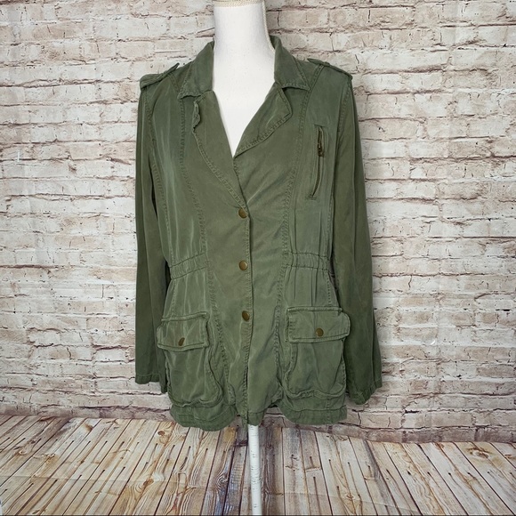 Lucky Brand utility jacket large military green M